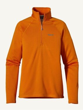 Patagonia R1 Fleece Pullover Orange Polartec Power Dry XL